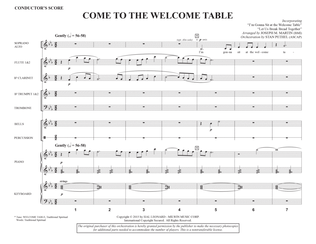 Come To The Welcome Table (Consort) - Score