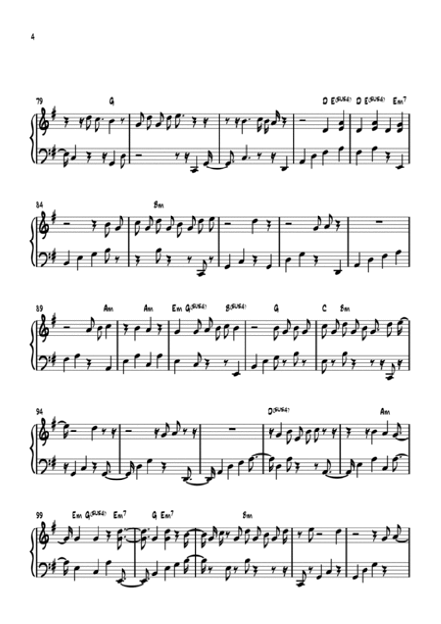 None But Jesus Easy Piano scores gallery preview page 4