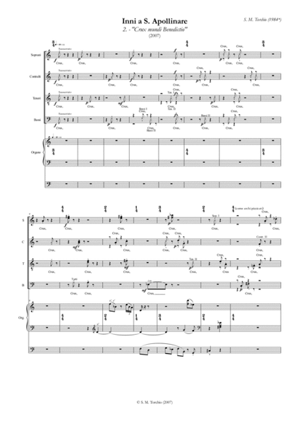 Stefano Maria Torchio: Crux mundi benedictio 4-Part - Digital Sheet Music