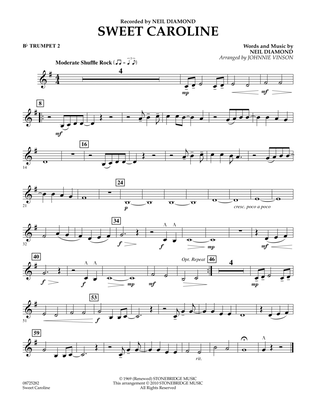 Sweet Caroline - Bb Trumpet 2