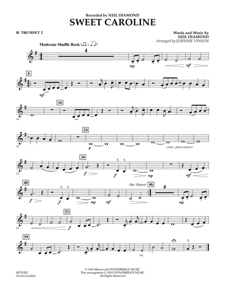 Sweet Caroline - Bb Trumpet 2