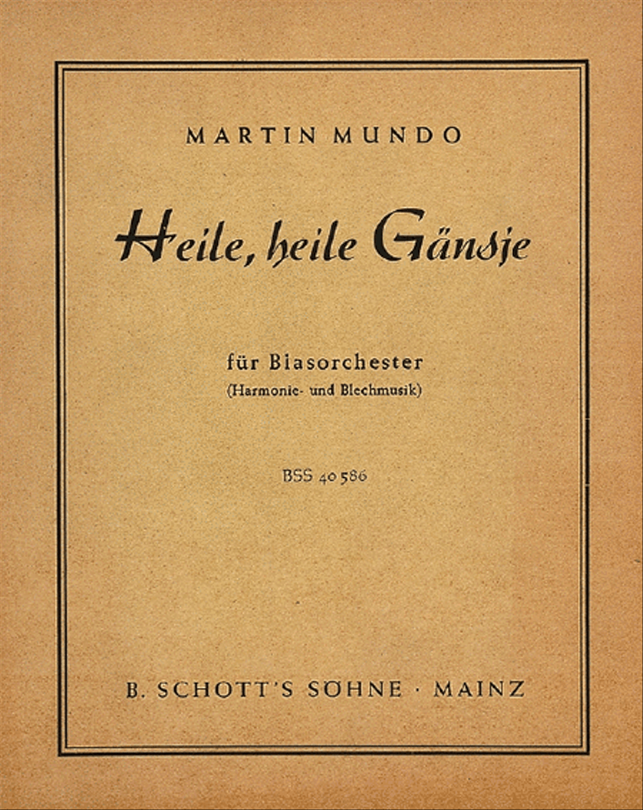 Heile Heile Gansje Band Heile Heile Gansje Band Concert Band scores gallery preview page 1