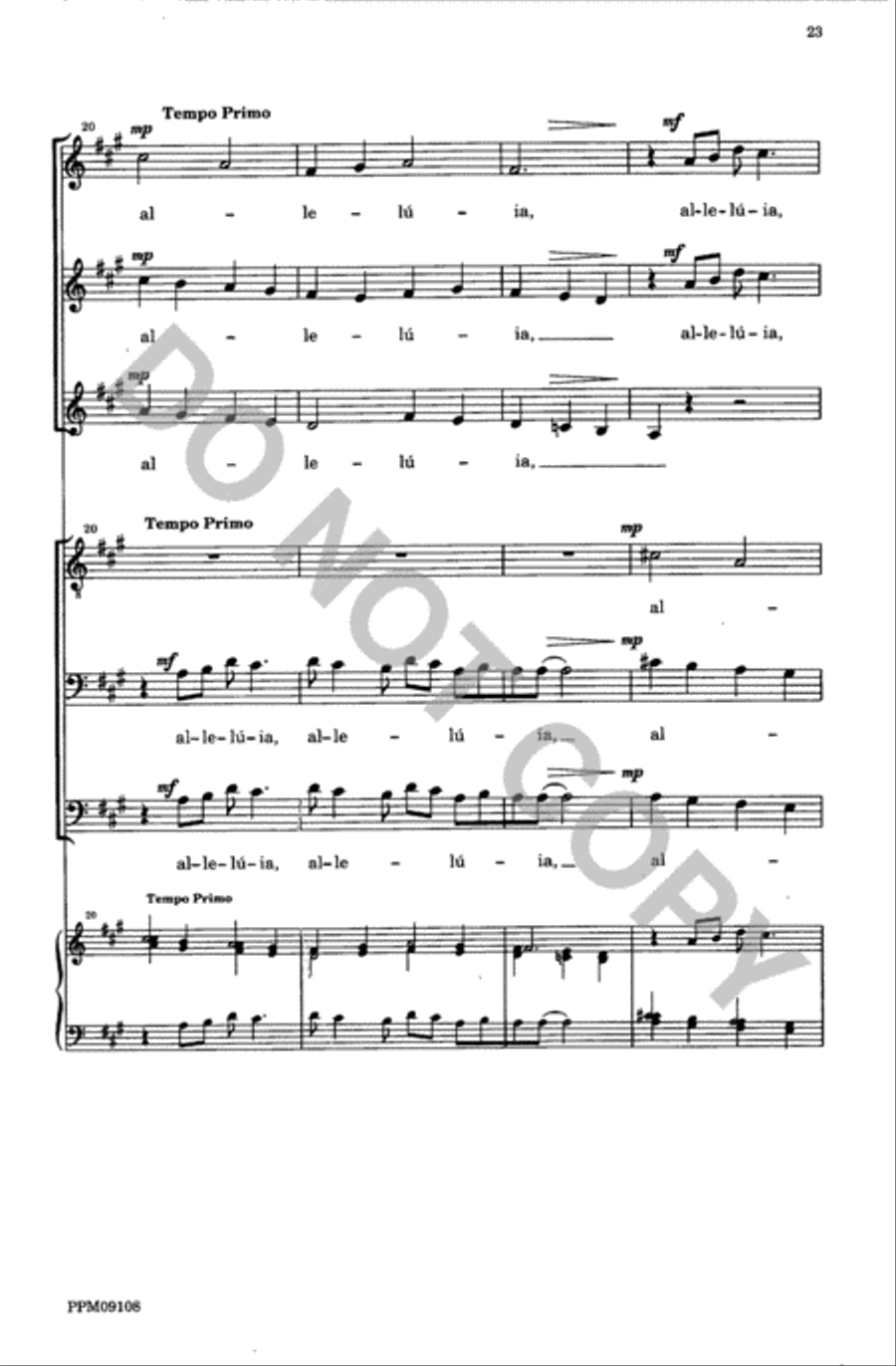 Four Motets from 'Resurrexi' 4-Part scores gallery preview page 24