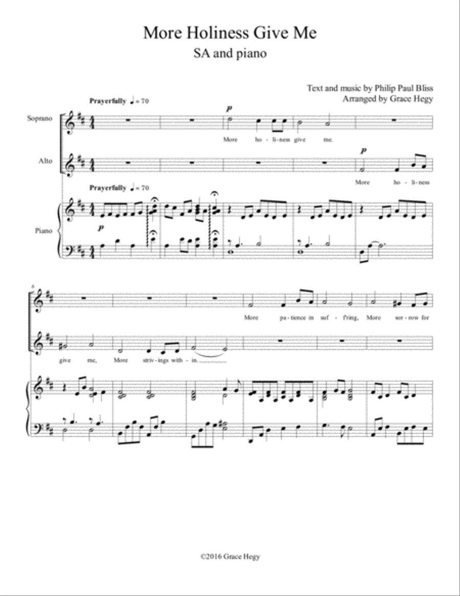 More Holiness Give Me SA SA scores gallery preview page 1