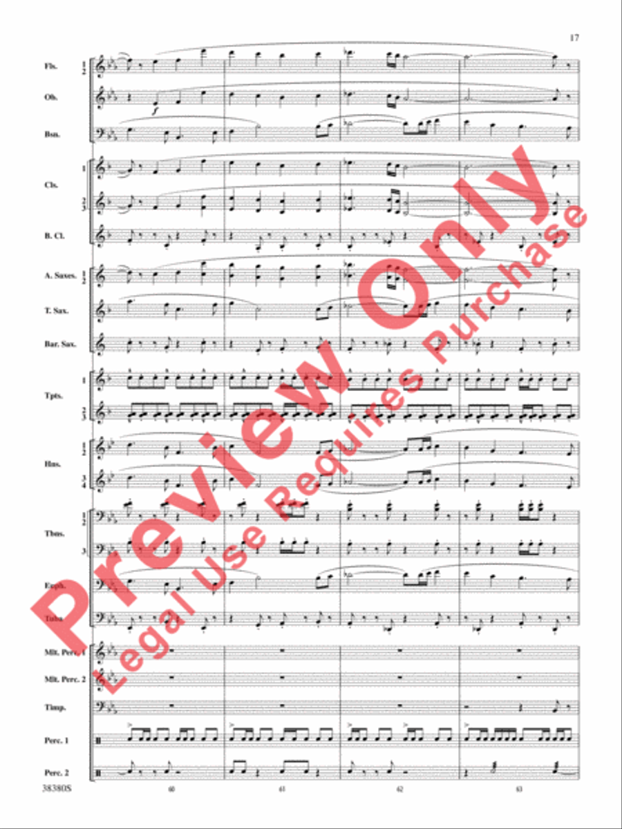 And In the End It Was Earth Concert Band scores gallery preview page 18