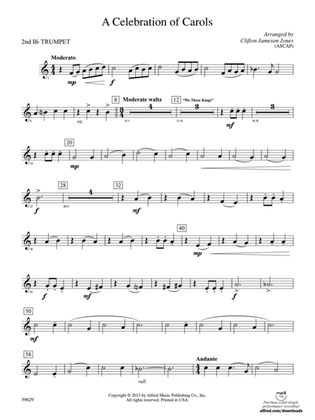 A Celebration of Carols: 2nd B-flat Trumpet