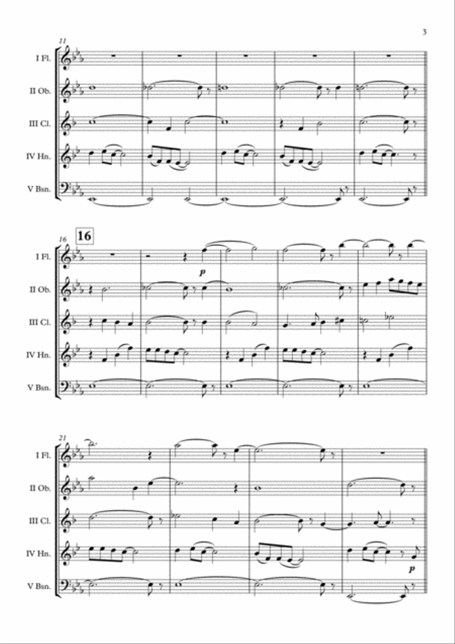 Overture Woodwind Quintet scores gallery preview page 4
