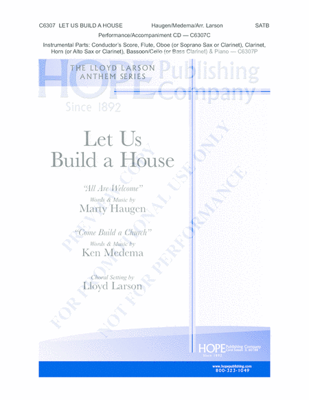 Let Us Build A House (All Are Welcome) image number null