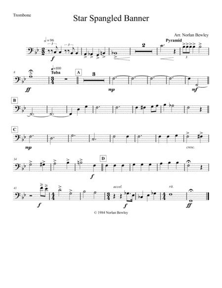 Star Spangled Banner - Brass Quintet image number null