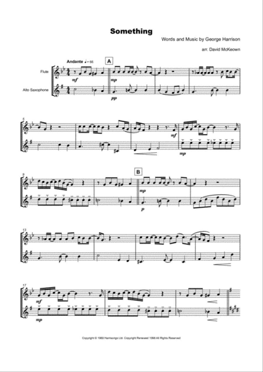 Something Woodwind Duet scores gallery preview page 2