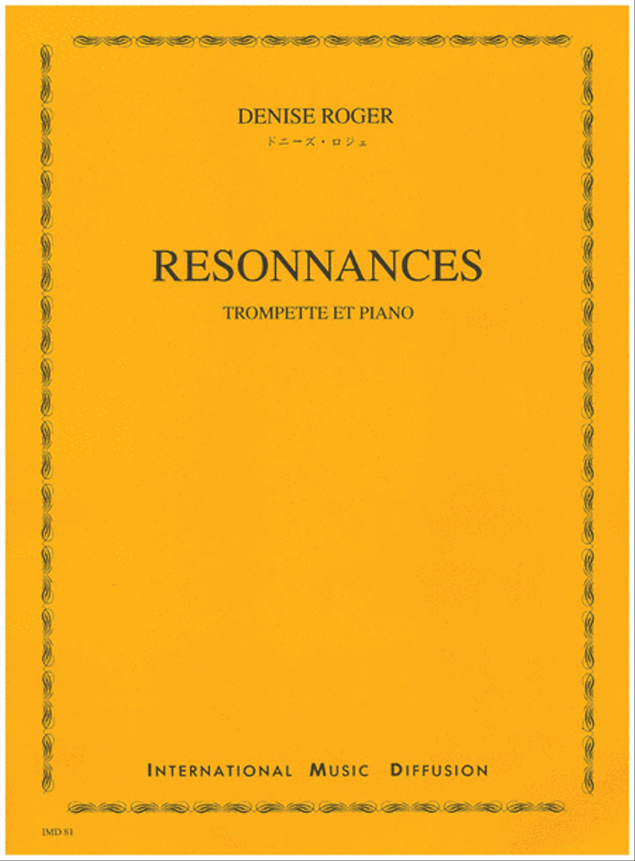 Resonnances Trumpet Solo scores gallery preview page 1