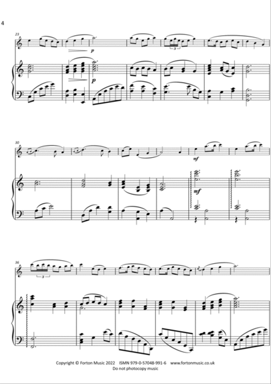 Five Melodies by O'Carolan Flute scores gallery preview page 4