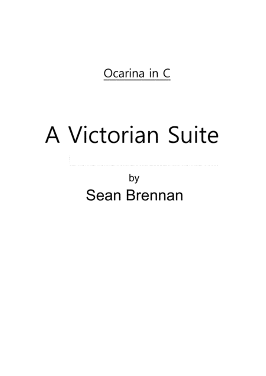 A Victorian Suite for Ocarina and Piano Piano scores gallery preview page 1