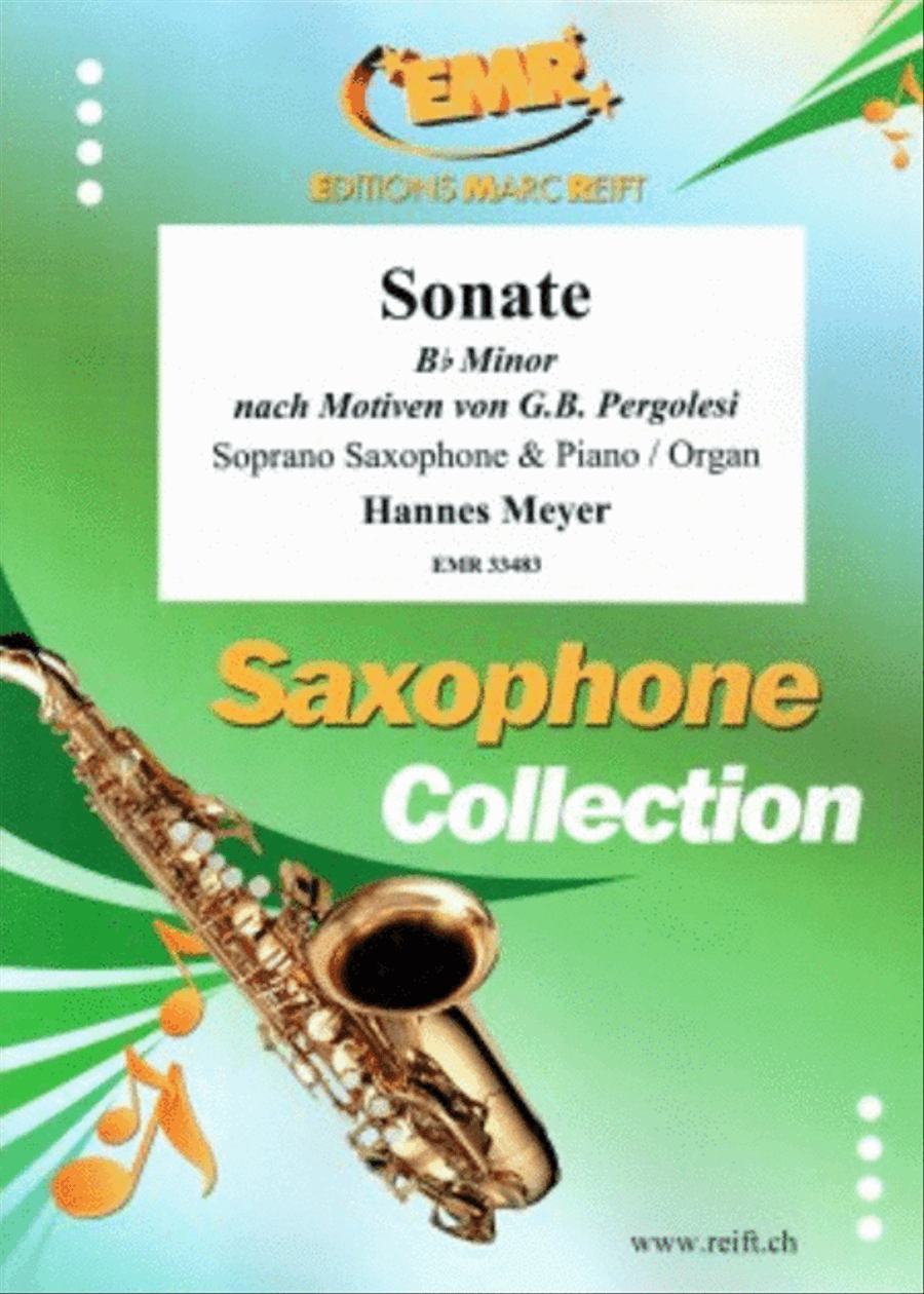 Sonate Bb Minor Sonate Bb Minor Soprano Saxophone scores gallery preview page 1