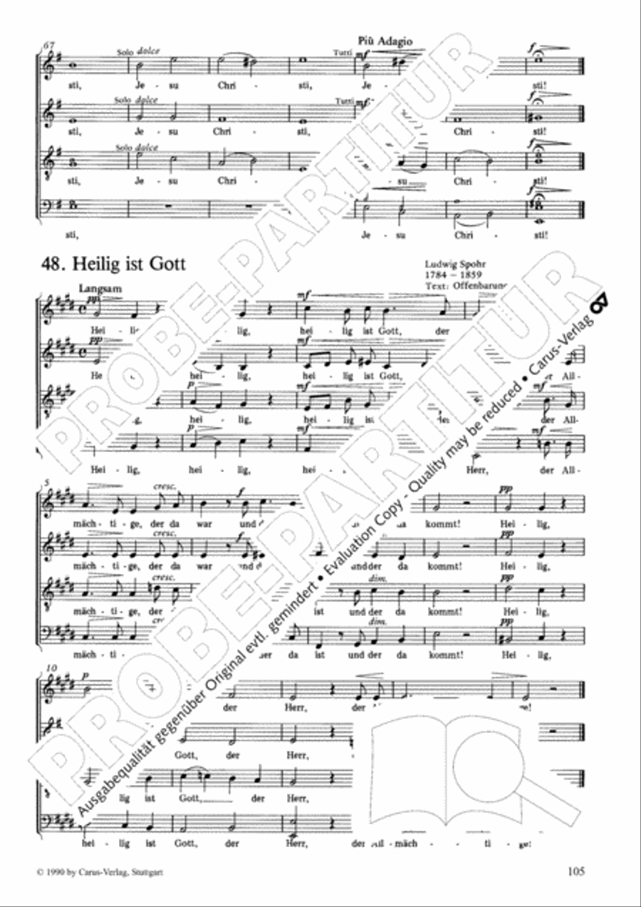 Geistliches Chorbuch der Romantik Choir scores gallery preview page 106