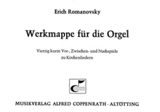 Book cover for Romanovsky: Werkmappe fur die Orgel