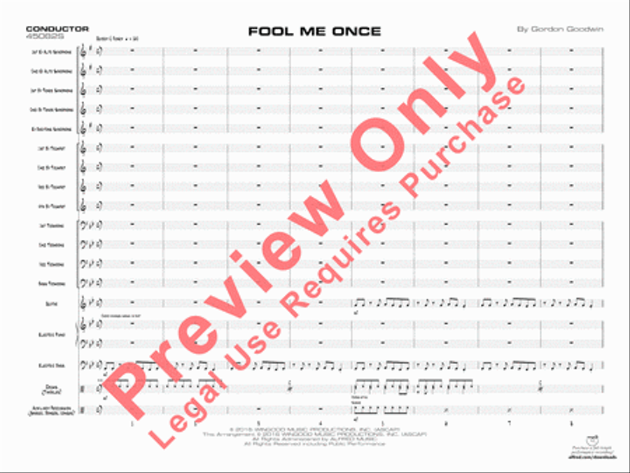 Fool Me Once Jazz Ensemble scores gallery preview page 4