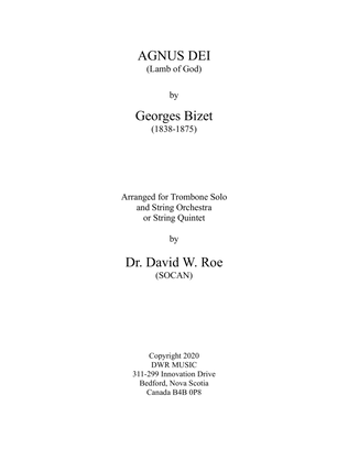 Agnus Dei (Lamb of God) by Georges Bizet (1838-1875)