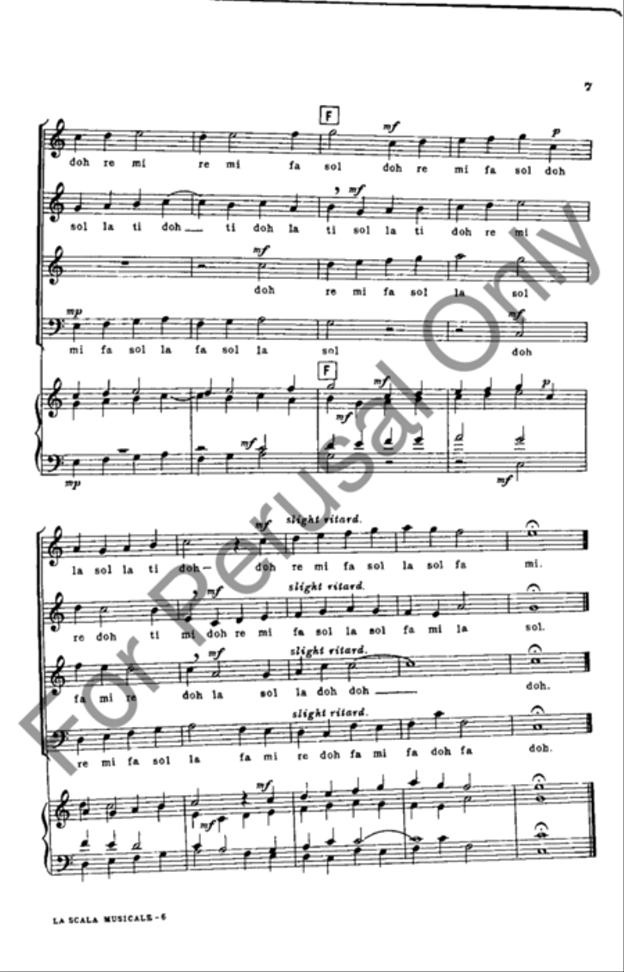 La Scala Musicale 4-Part scores gallery preview page 7