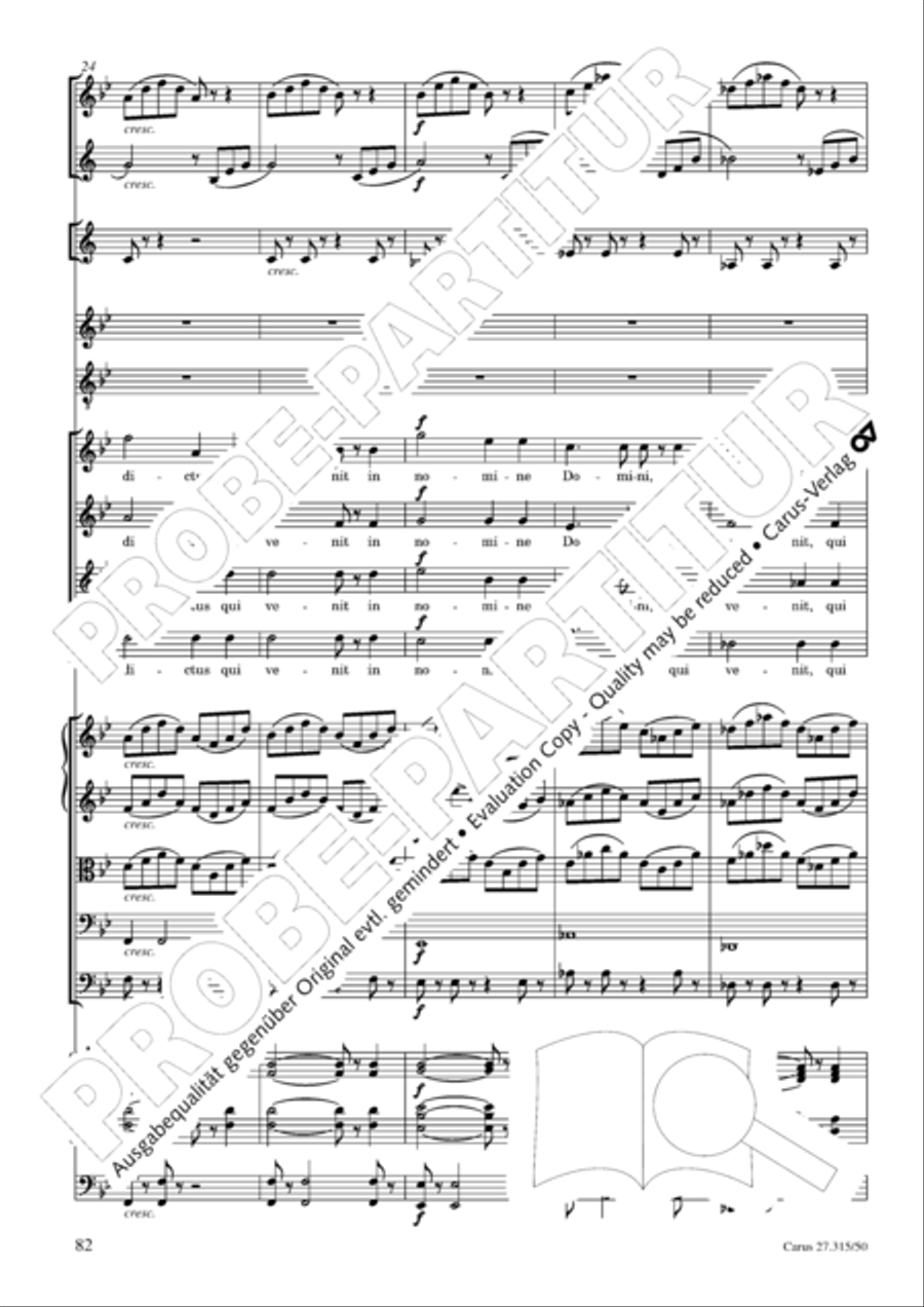 Requiem in C major 4-Part scores gallery preview page 85