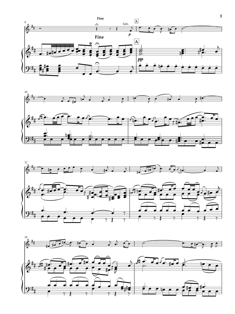 Bach: Erbarme dich mein Gott - Matthäuspassion - (for C instruments and Piano Accompaniment) Piano Accompaniment scores gallery preview page 4