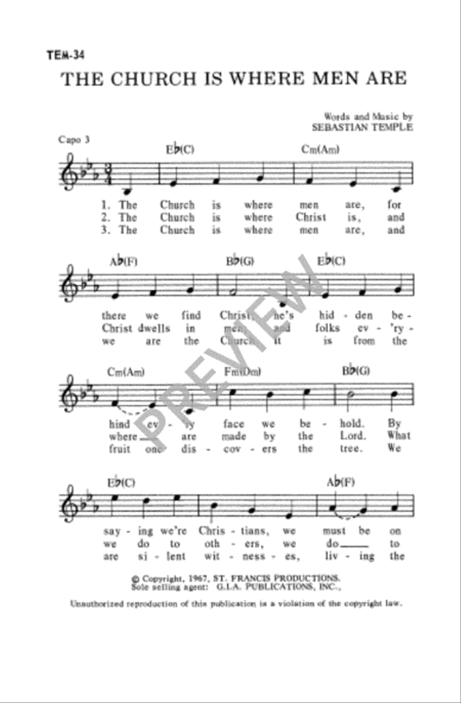 Happy the Man Unison Choir scores gallery preview page 10