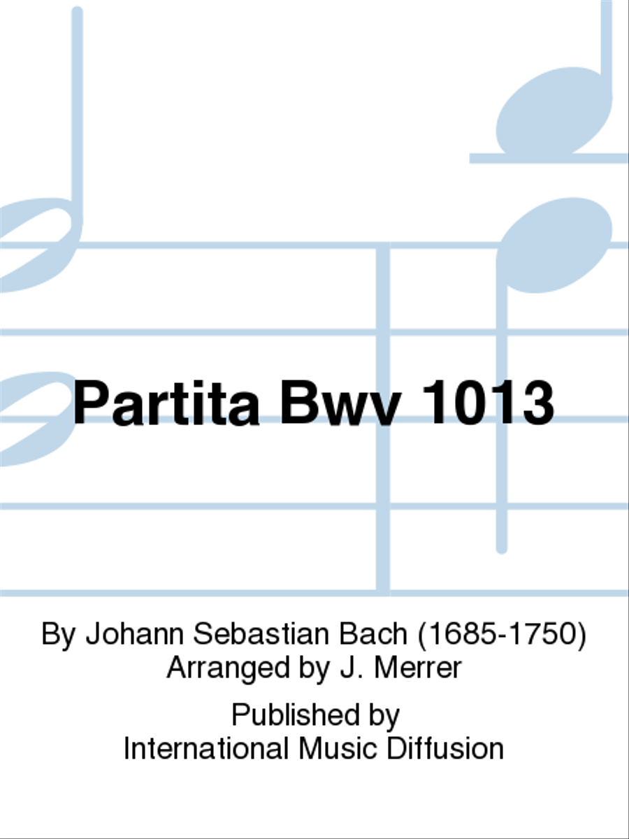 Partita Bwv 1013 Clarinet Solo scores gallery preview page 1