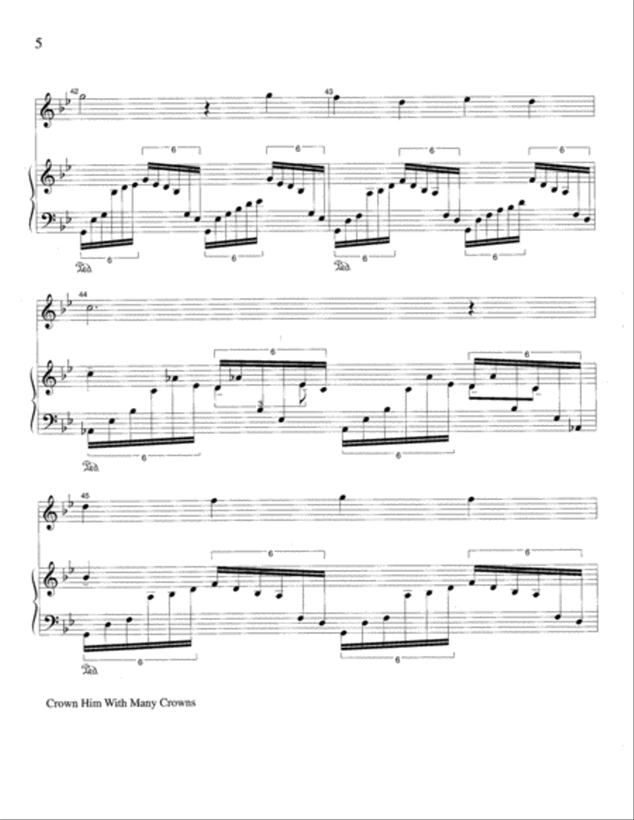 Crown Him with Many Crowns Percussion scores gallery preview page 18
