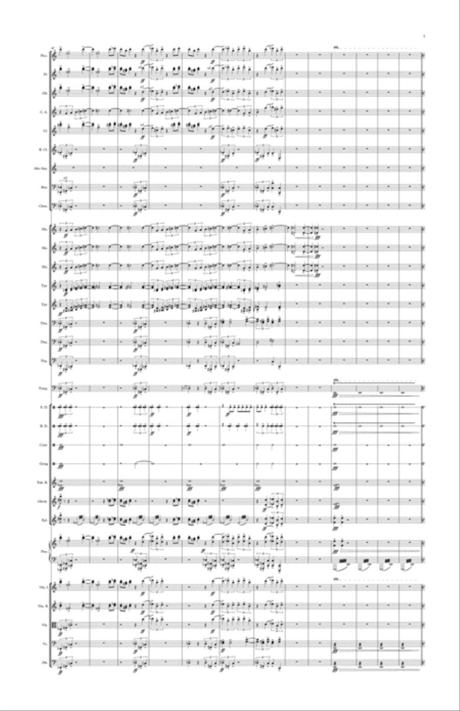 Symphony No.29 (Transformation) Score and parts Large Ensemble scores gallery preview page 5