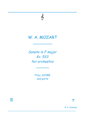 Mozart Sonata kv. 533 for Orchestra