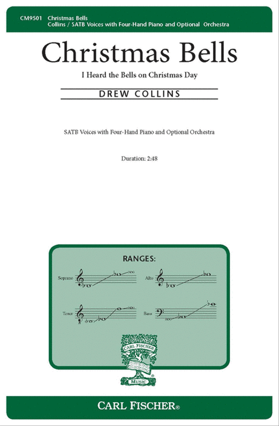 Christmas Bells 4-Part scores gallery preview page 1
