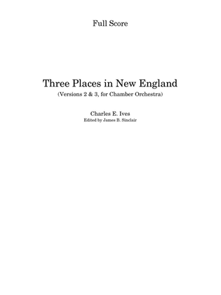 Book cover for Three Places in New England