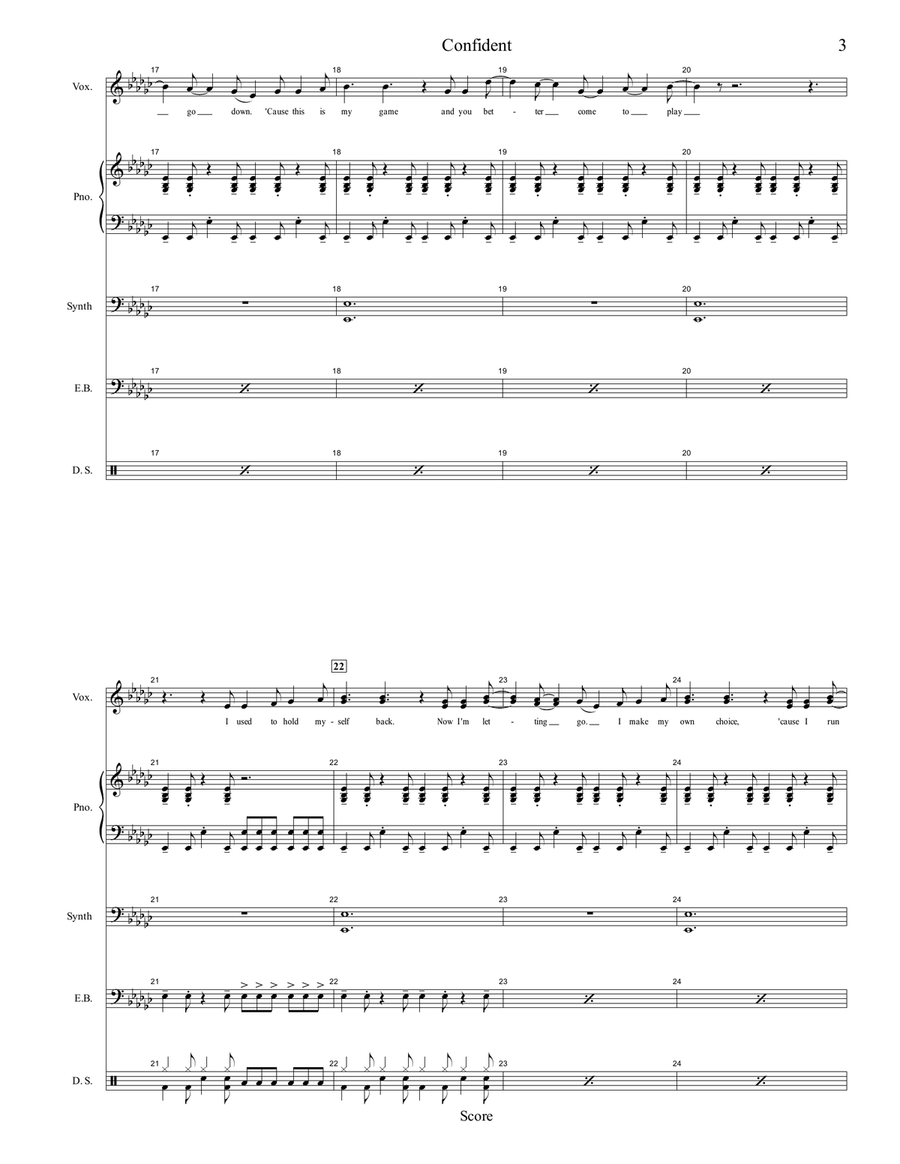 Confident Confident Small Ensemble scores gallery preview page 3