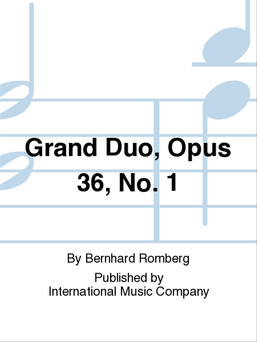 Grand Duo, Opus 36, No. 1 Cello scores gallery preview page 1