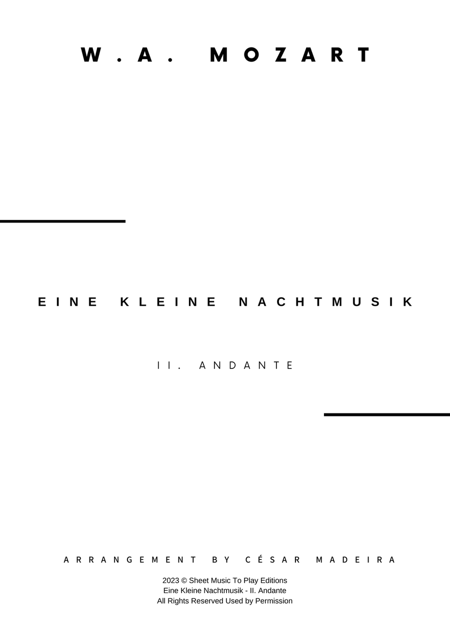 Eine Kleine Nachtmusik (2 mov.) - Violin and Piano (Full Score and Parts) Violin Solo scores gallery preview page 2