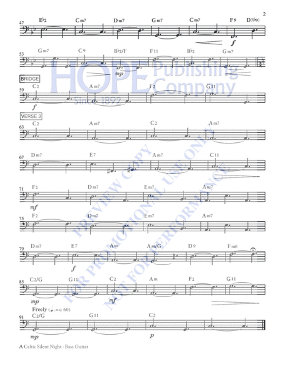 A Celtic Silent Night Choir scores gallery preview page 7