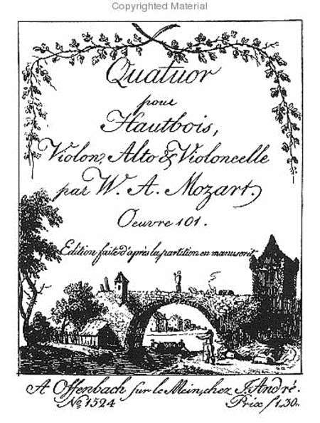 Quartet for oboe, violin, viola and cello - K. 370 (K. 368b)