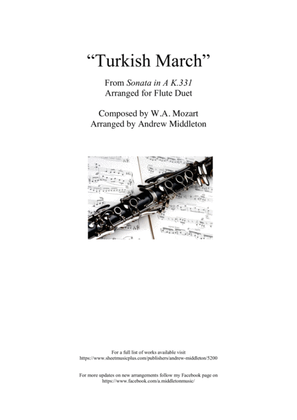 Turkish March arranged for Clarinet Duet