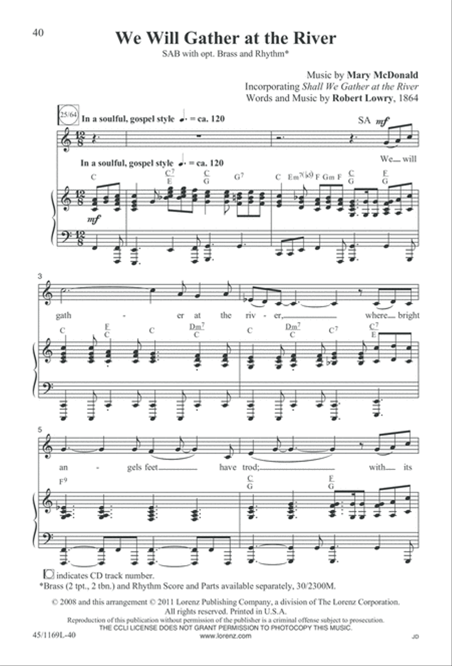 Simply Southern Gospel 3-Part scores gallery preview page 40