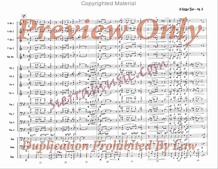 A Foggy Day A Foggy Day Big Band scores gallery preview page 7