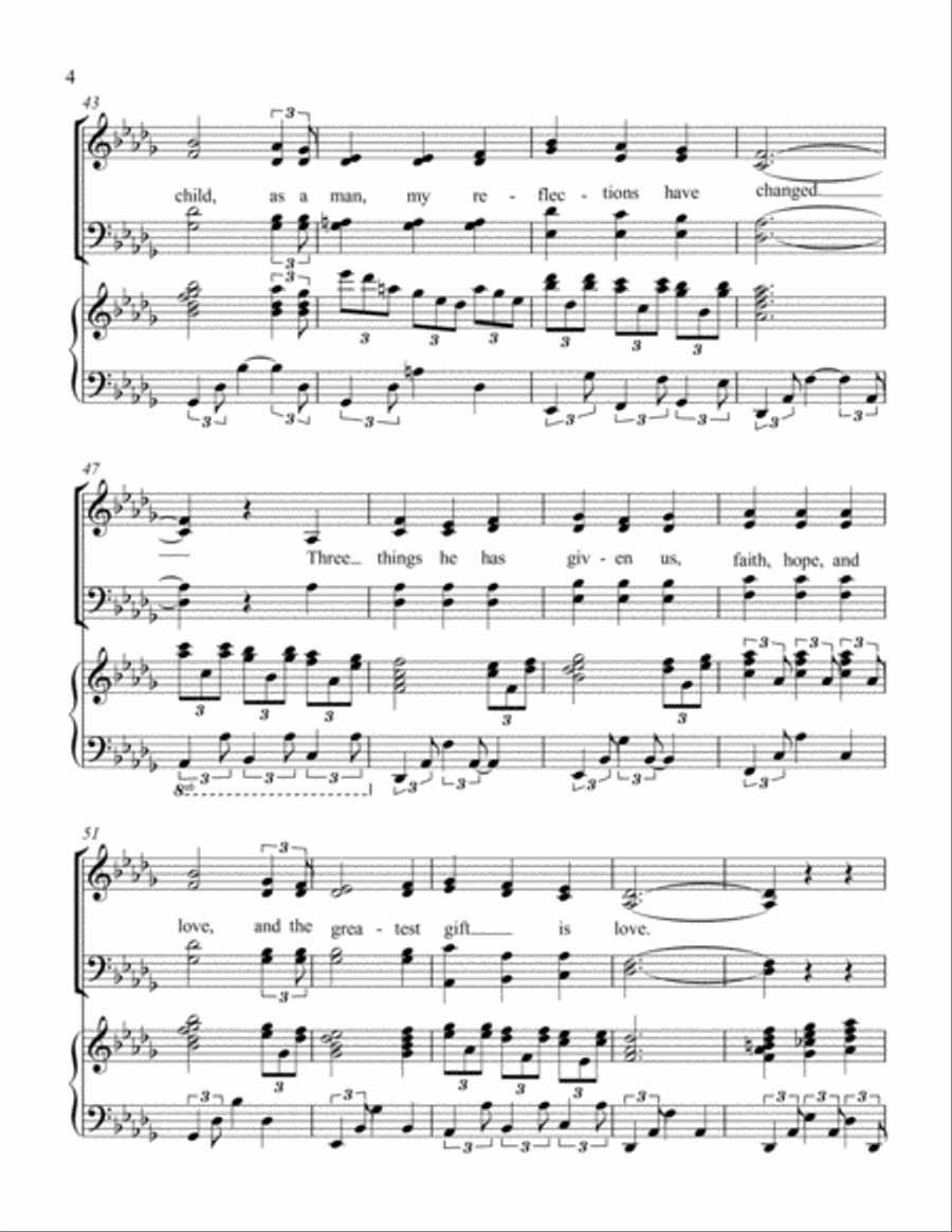 The Sweet Gift of Love (S.A.T.B.) 4-Part scores gallery preview page 4