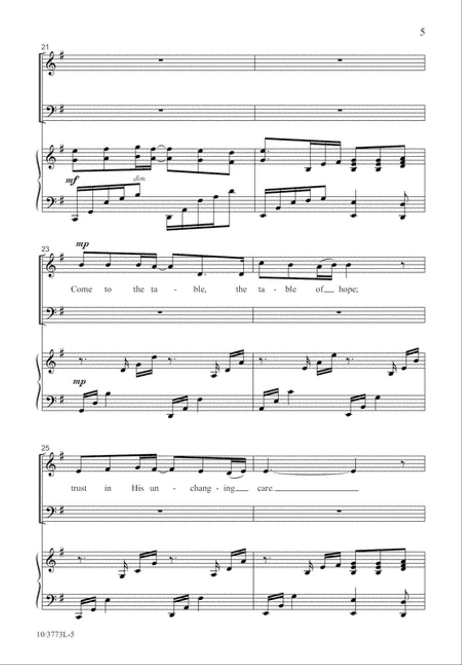 Come to the Table 3-Part scores gallery preview page 5