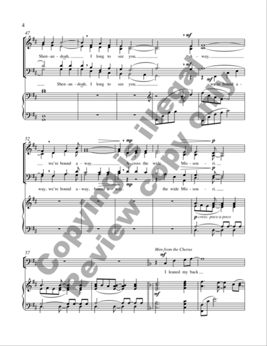 The Water is Wide 4-Part scores gallery preview page 17