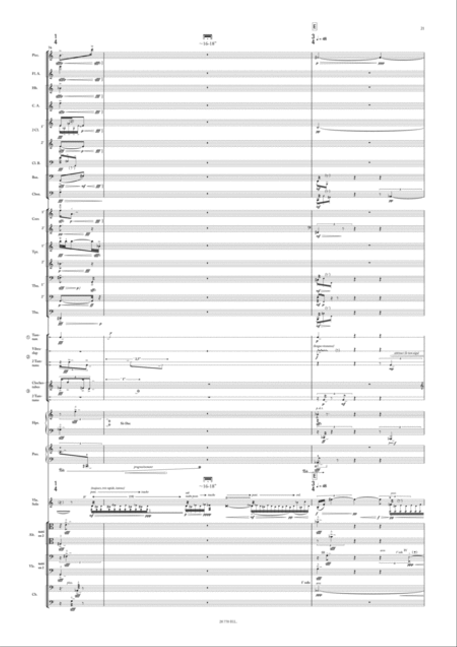 Paysages avec figures absentes - Nachlese IV Orchestra scores gallery preview page 3