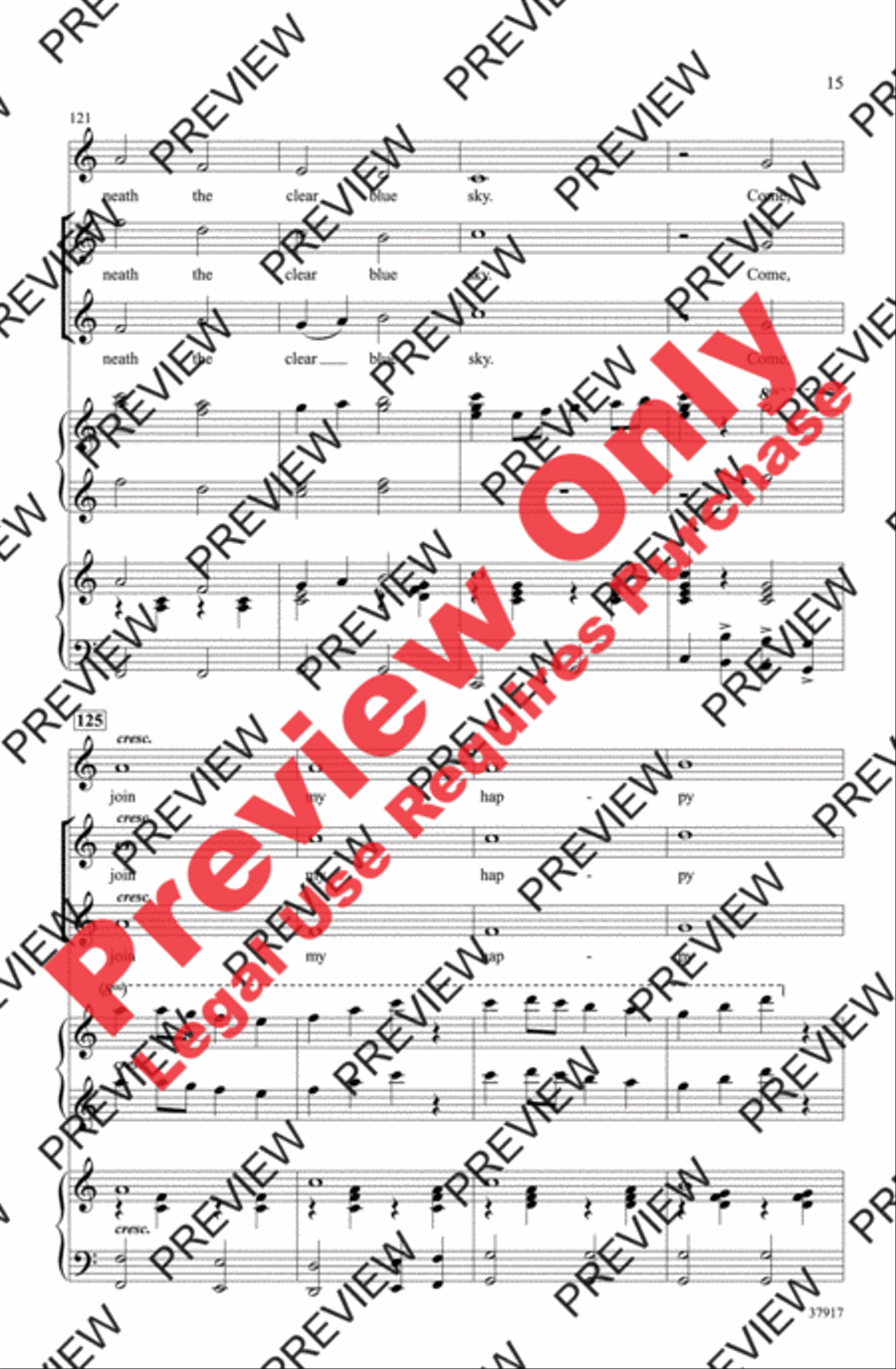 The Happy Wanderer 2-Part scores gallery preview page 15