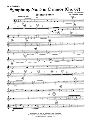Beethoven's Symphony No. 5, 1st Movement: 2nd B-flat Clarinet
