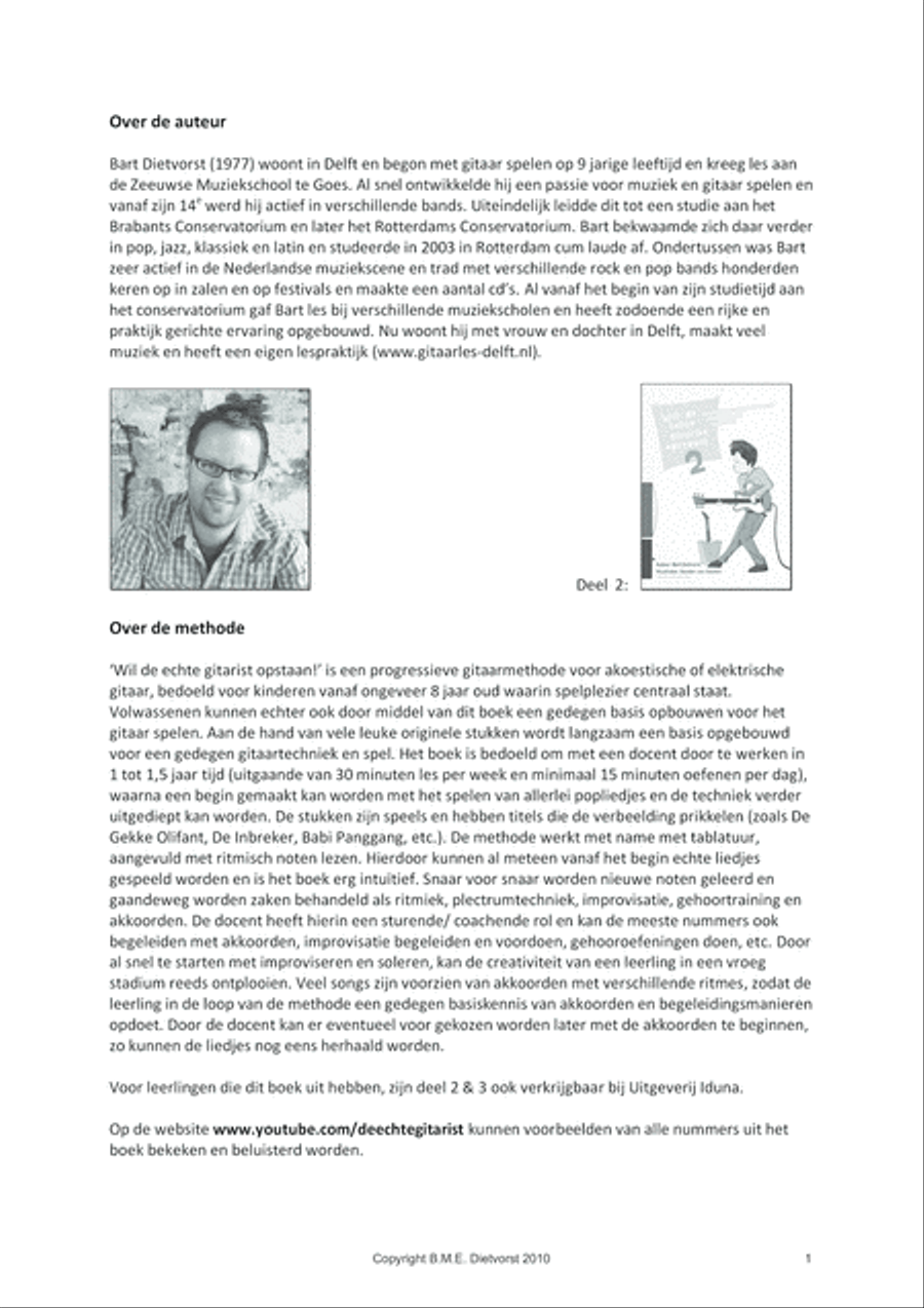 Wil De Echte Gitarist Opstaan! (deel 1) Electric Guitar scores gallery preview page 2