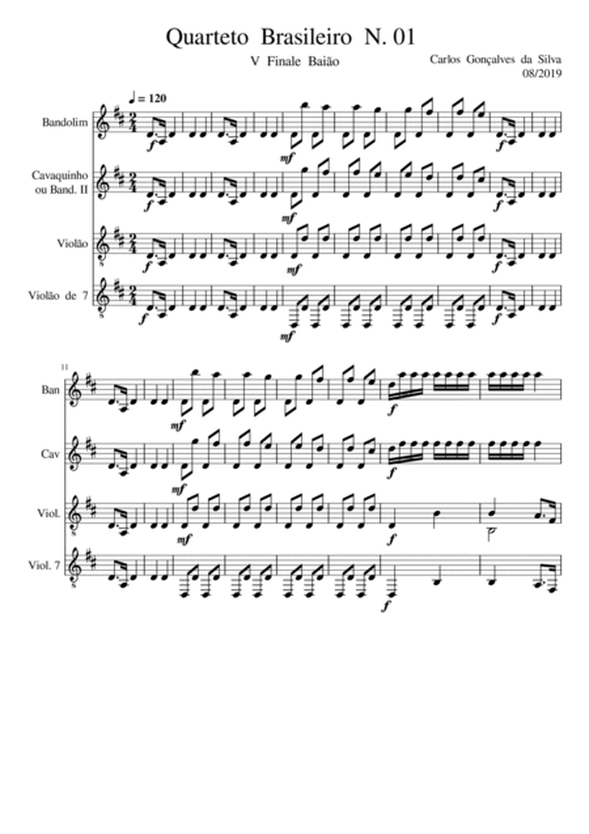 Quarteto Brasileiro Nº 01- 05.Finale-Baião - Brazilian Quartet Nº 01 - 05.Finale-Baião image number null