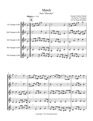 March (from "Hercules") (Trumpet Quintet)