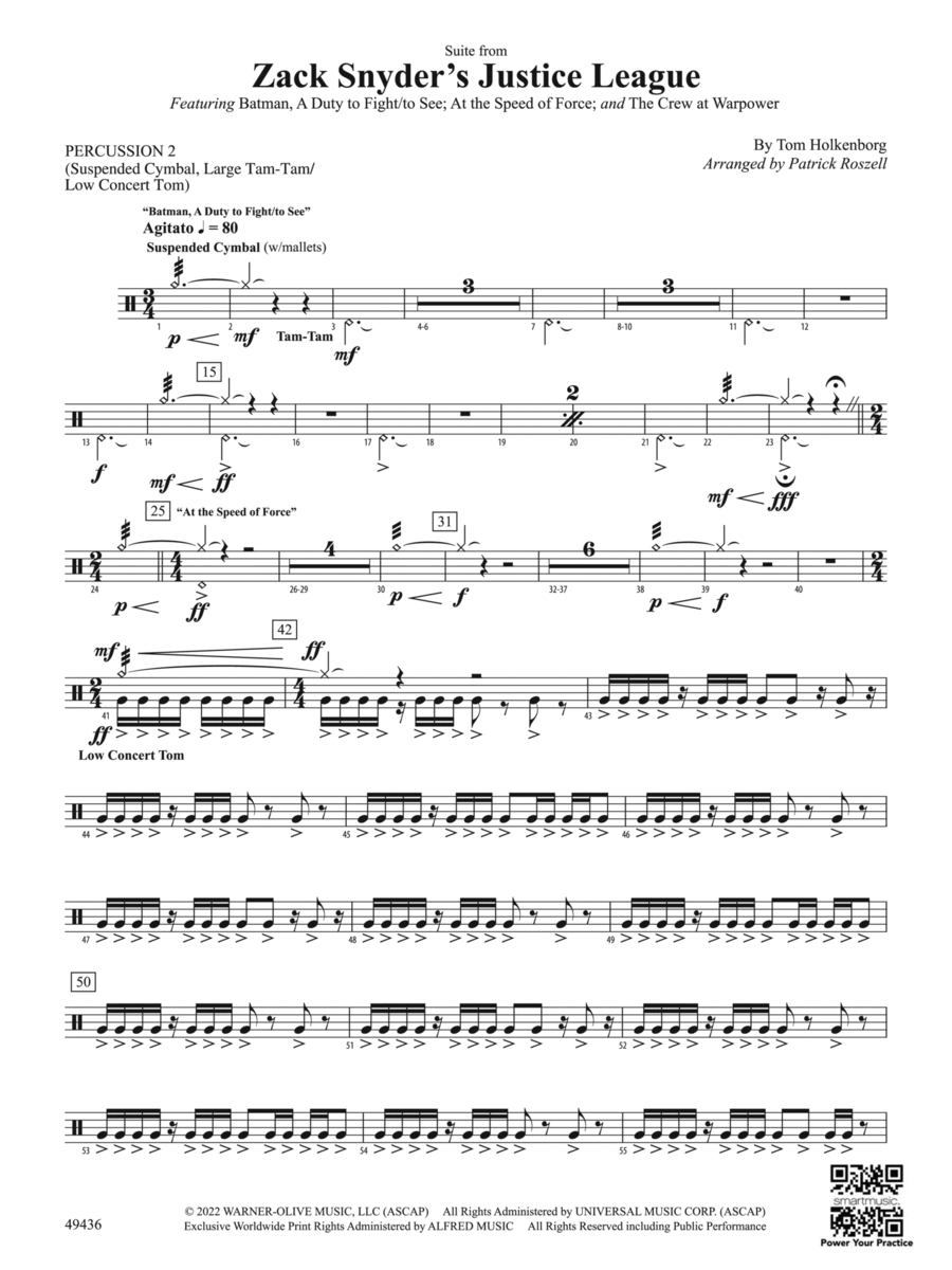 Suite from Zack Snyder's Justice League: 2nd Percussion